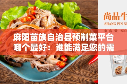 麻阳苗族自治县预制菜平台哪个最好：谁能满足您的需求？