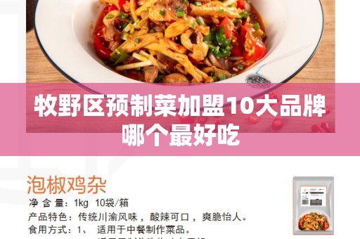 牧野区预制菜加盟10大品牌哪个最好吃