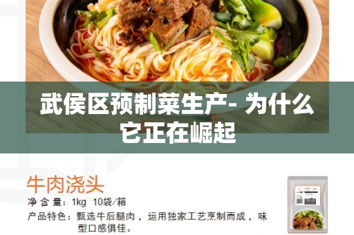 武侯区预制菜生产- 为什么它正在崛起