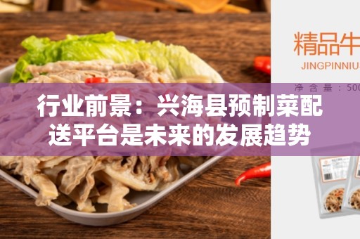 行业前景：兴海县预制菜配送平台是未来的发展趋势