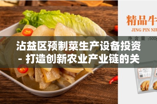 沾益区预制菜生产设备投资- 打造创新农业产业链的关键