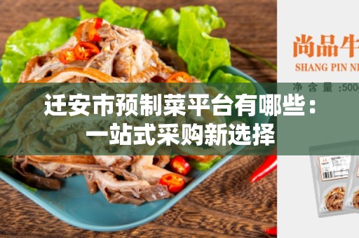 迁安市预制菜平台有哪些：一站式采购新选择