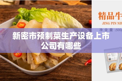 新密市预制菜生产设备上市公司有哪些
