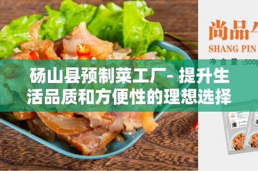 砀山县预制菜工厂- 提升生活品质和方便性的理想选择