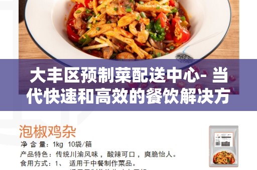 大丰区预制菜配送中心- 当代快速和高效的餐饮解决方案