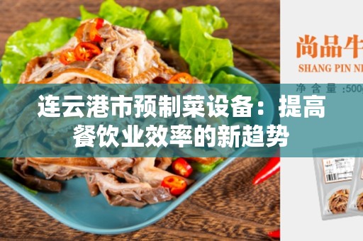 连云港市预制菜设备：提高餐饮业效率的新趋势