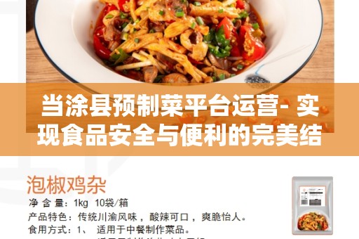 当涂县预制菜平台运营- 实现食品安全与便利的完美结合
