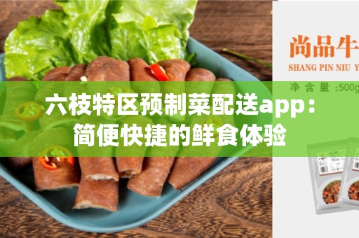 六枝特区预制菜配送app：简便快捷的鲜食体验