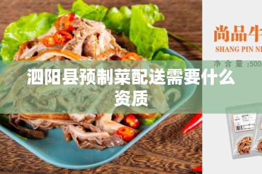 泗阳县预制菜配送需要什么资质