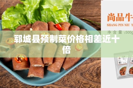 郓城县预制菜价格相差近十倍
