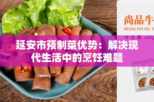 延安市预制菜优势：解决现代生活中的烹饪难题