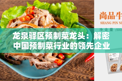 龙泉驿区预制菜龙头：解密中国预制菜行业的领先企业