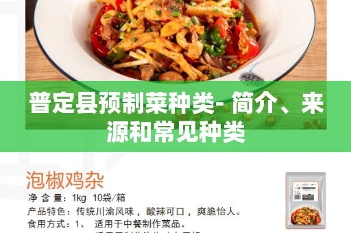 普定县预制菜种类- 简介、来源和常见种类