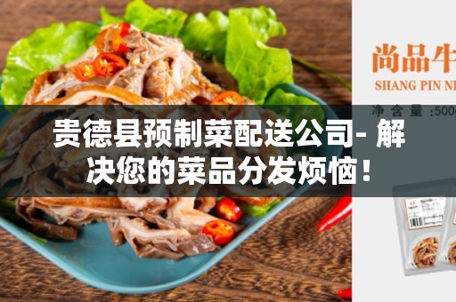 贵德县预制菜配送公司- 解决您的菜品分发烦恼！