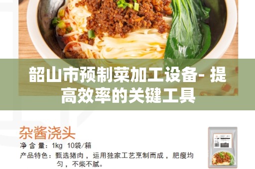 韶山市预制菜加工设备- 提高效率的关键工具