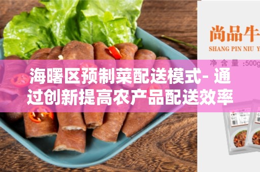 海曙区预制菜配送模式- 通过创新提高农产品配送效率