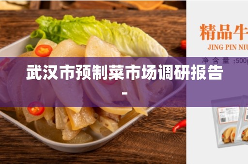 武汉市预制菜市场调研报告-