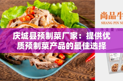 庆城县预制菜厂家：提供优质预制菜产品的最佳选择