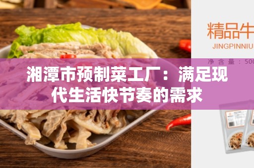 湘潭市预制菜工厂：满足现代生活快节奏的需求