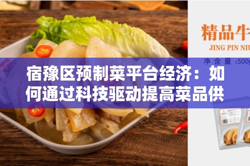 宿豫区预制菜平台经济：如何通过科技驱动提高菜品供应链效率？