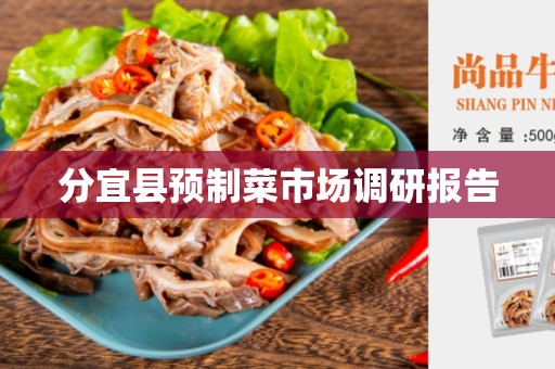分宜县预制菜市场调研报告