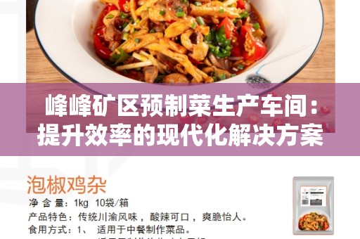 峰峰矿区预制菜生产车间：提升效率的现代化解决方案