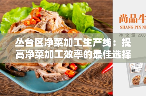 丛台区净菜加工生产线：提高净菜加工效率的最佳选择