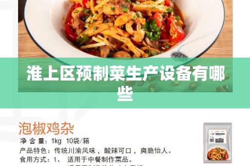 淮上区预制菜生产设备有哪些
