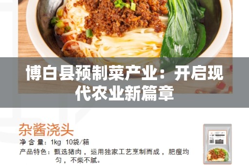 博白县预制菜产业：开启现代农业新篇章