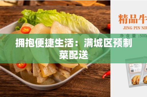 拥抱便捷生活：满城区预制菜配送