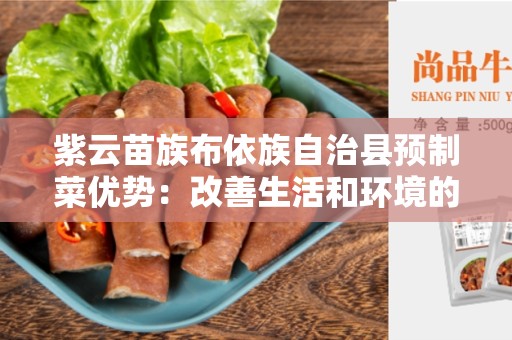 紫云苗族布依族自治县预制菜优势：改善生活和环境的创新选择
