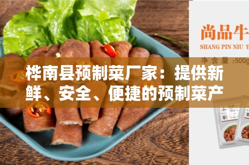 桦南县预制菜厂家：提供新鲜、安全、便捷的预制菜产品