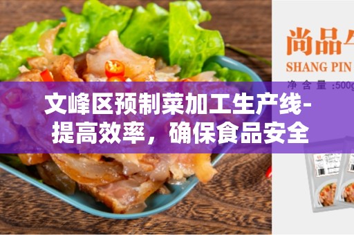文峰区预制菜加工生产线- 提高效率，确保食品安全