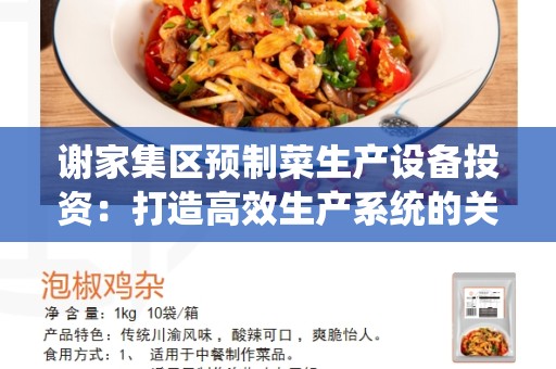 谢家集区预制菜生产设备投资：打造高效生产系统的关键