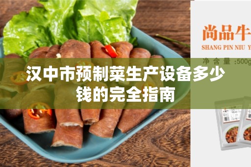 汉中市预制菜生产设备多少钱的完全指南