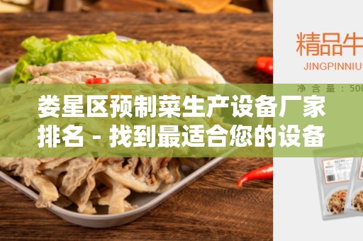 娄星区预制菜生产设备厂家排名 - 找到最适合您的设备供应商