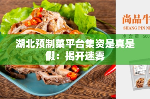 湖北预制菜平台集资是真是假：揭开迷雾