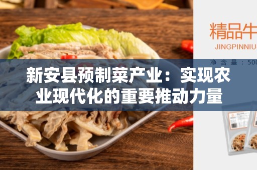 新安县预制菜产业：实现农业现代化的重要推动力量