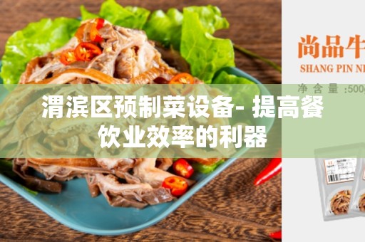 渭滨区预制菜设备- 提高餐饮业效率的利器