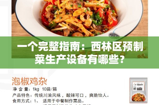 一个完整指南：西林区预制菜生产设备有哪些？