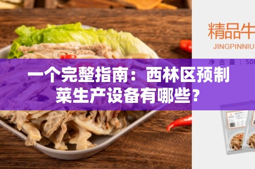 一个完整指南：西林区预制菜生产设备有哪些？