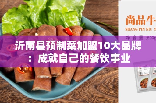 沂南县预制菜加盟10大品牌：成就自己的餐饮事业