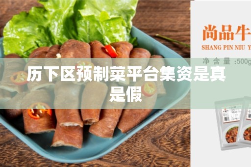 历下区预制菜平台集资是真是假