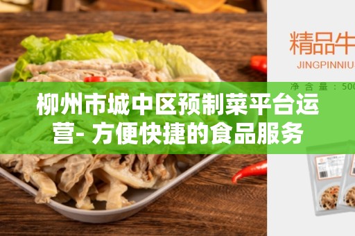 柳州市城中区预制菜平台运营- 方便快捷的食品服务