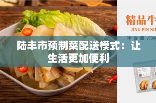 陆丰市预制菜配送模式：让生活更加便利
