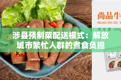 涉县预制菜配送模式：解放城市繁忙人群的煮食负担