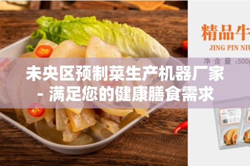 未央区预制菜生产机器厂家- 满足您的健康膳食需求