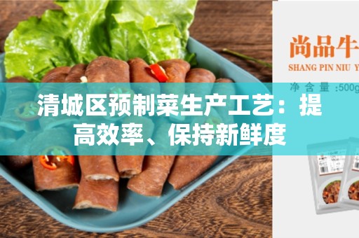 清城区预制菜生产工艺：提高效率、保持新鲜度
