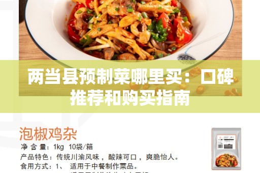 两当县预制菜哪里买：口碑推荐和购买指南