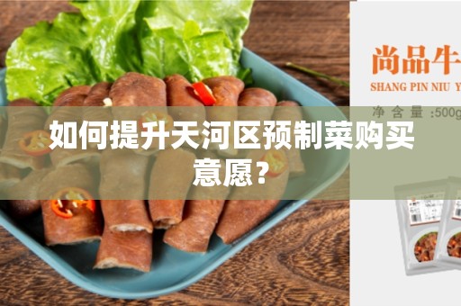 如何提升天河区预制菜购买意愿？